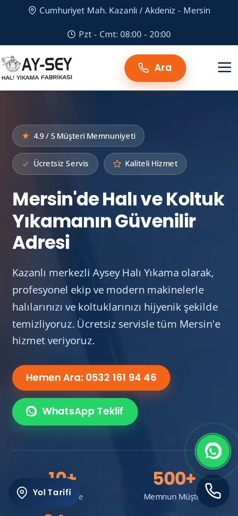 Ayşe Yıkama mobil ekran görüntüsü