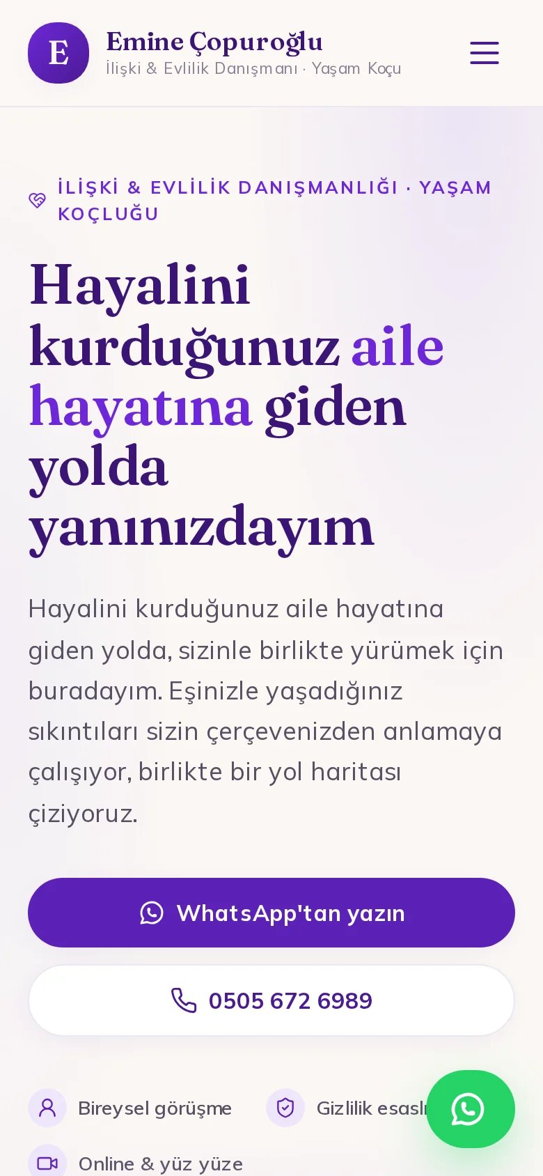 Emine Çöpüroğlu mobil ekran görüntüsü