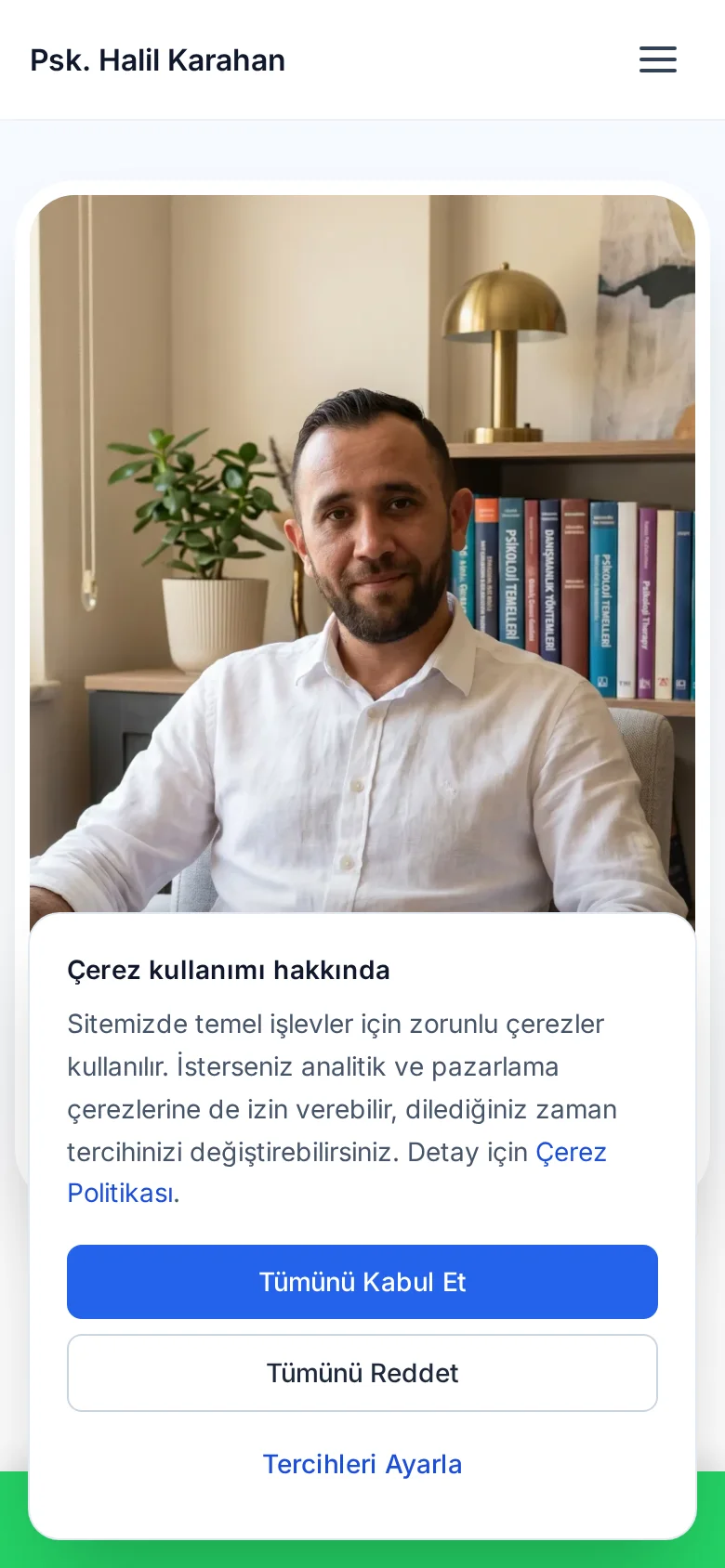 Psk. Halil Karahan mobil ekran görüntüsü